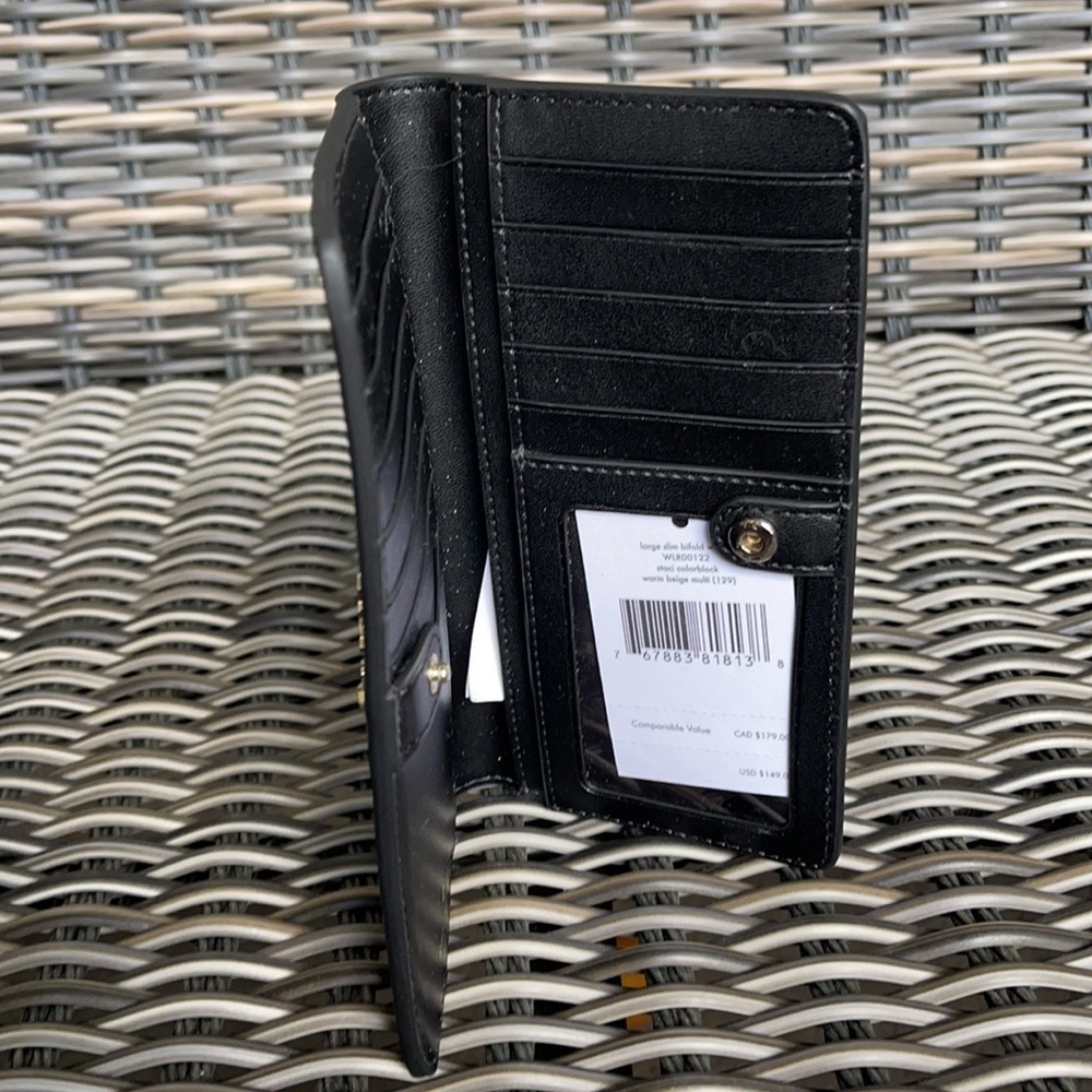 Kate Spade Staci Colorblock Large Slim Bifold Wallet:
saffiano - Picture 9 of 16